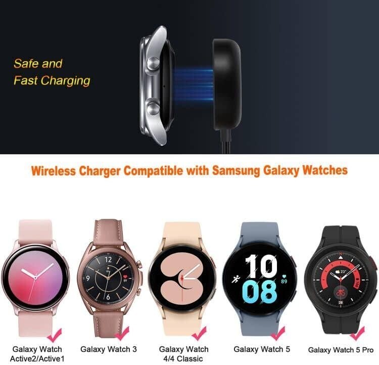 Wireless Charging Cable Dock Stand Galaxy Watch 66 Classic 55 Pro44