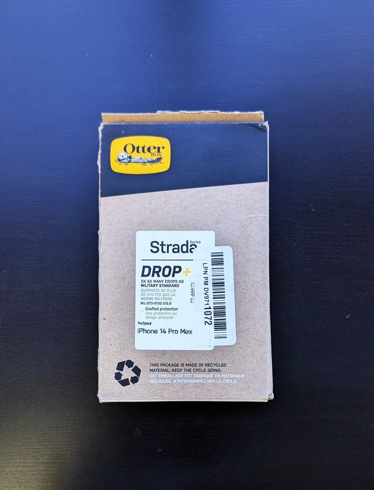 OtterBox Strada Case iPhone 14 Pro Max Shadow Black Folio Leather Wallet