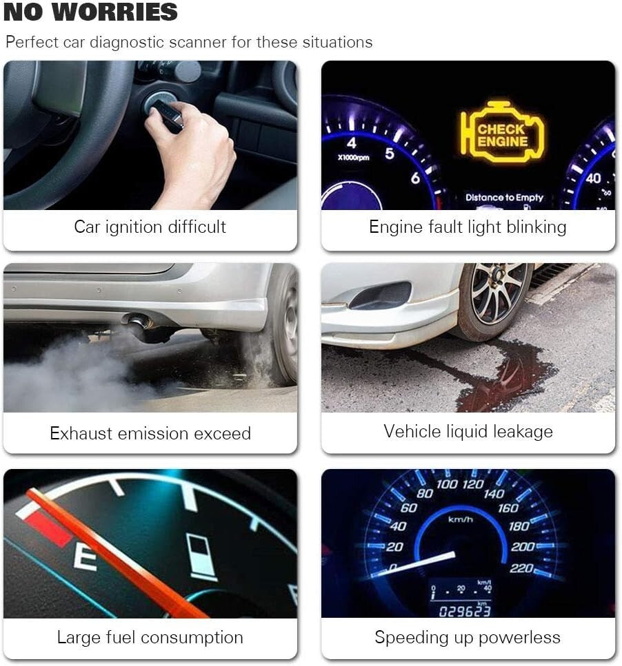 KONNWEI KW310 Scanner Full Functions 10 Modes Car Engine Diagnosti