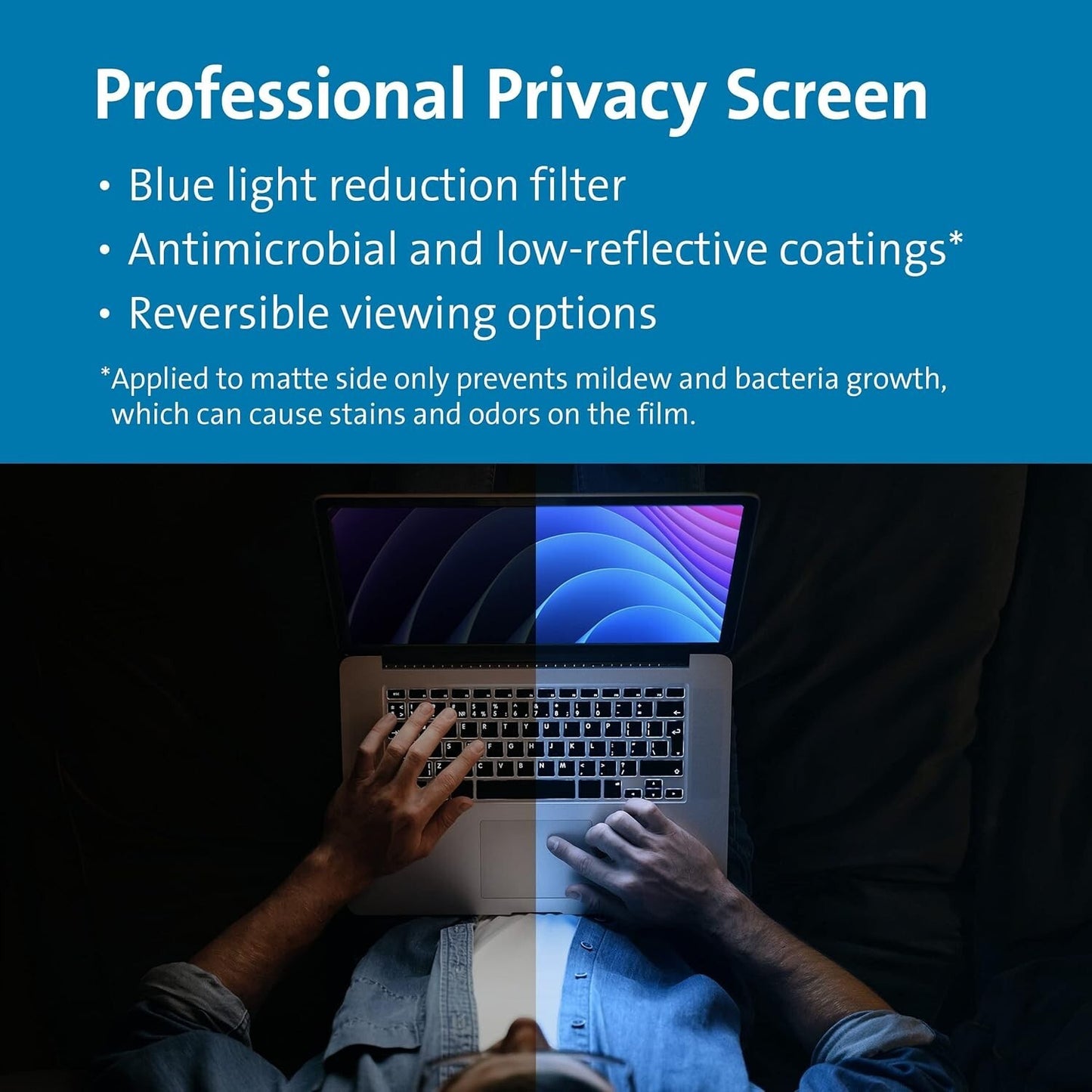 Kensington MagPro Magnetic Laptop Privacy Screen 14" Removable AntiGlare 16:9