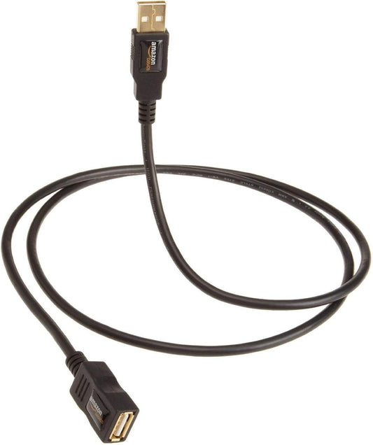 Amazon Basics USB-A 2.0 Extension Cable 480Mbps Transfer Speed,9.8 '  Black