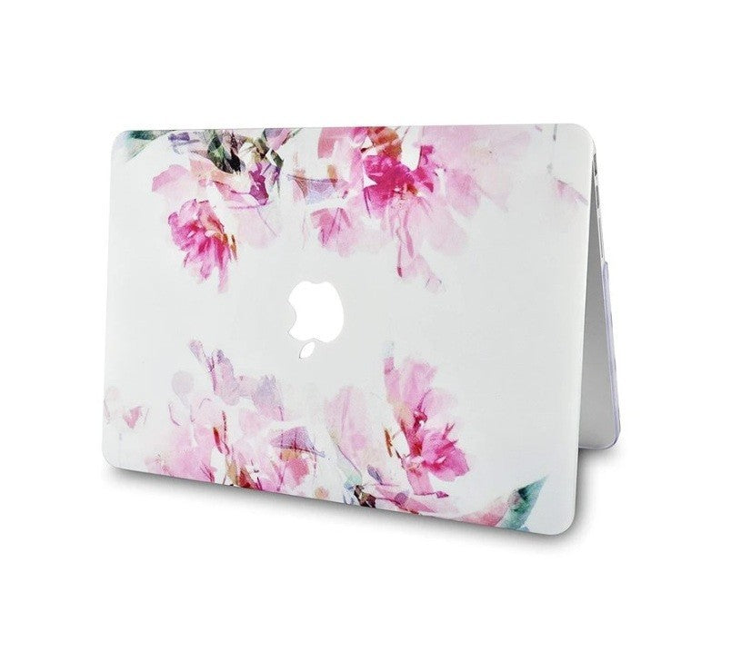 LuvCase MacBook Case Bundle – Flower 22 – w/ Keyboard Cover & Screen Protector