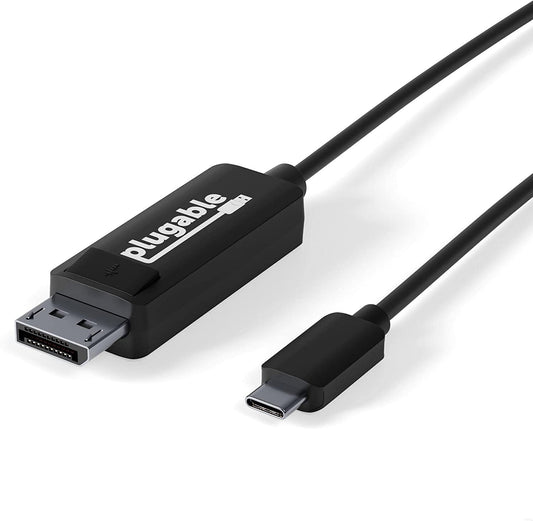 USB USB Plugable C to DisplayPort Cable 6 feet 18mUp to 4K 60Hz C DisplayP