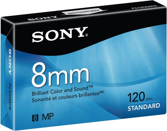 Sony 120 Standard Grade 8mm Camcorder Videotape Cassette Minutes
