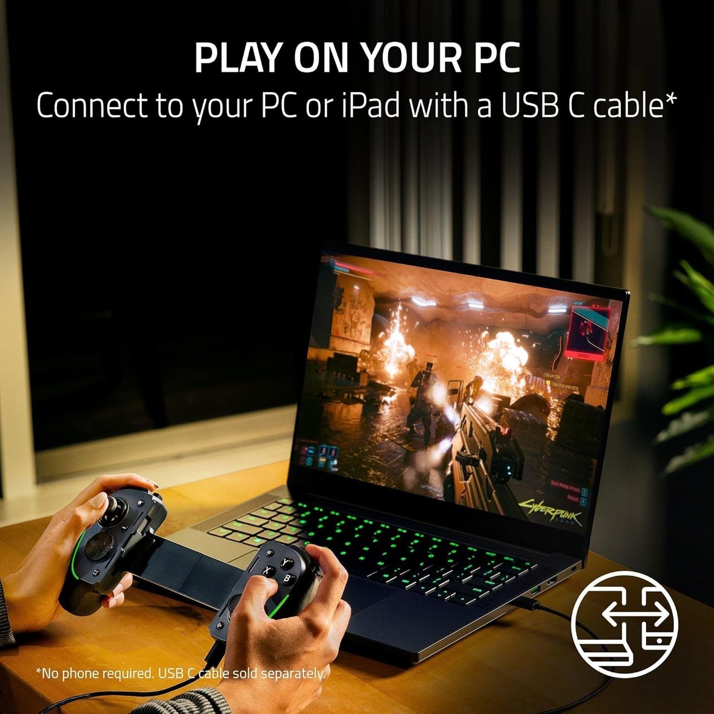 Razer Kishi Ultra Gamepad USB-C – PS5/Xbox/PC Streaming, RGB – iPhone/iPad
