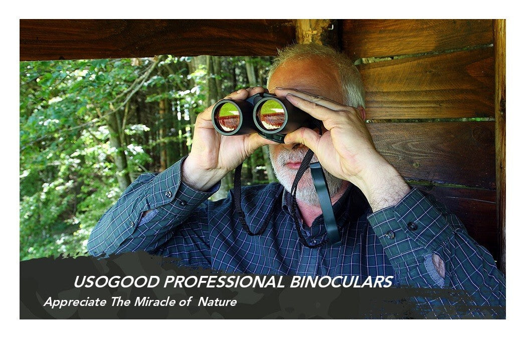 IPX7 Usogood 12x50 HD Binoculars Adults Tripod Phone Adapter Profe