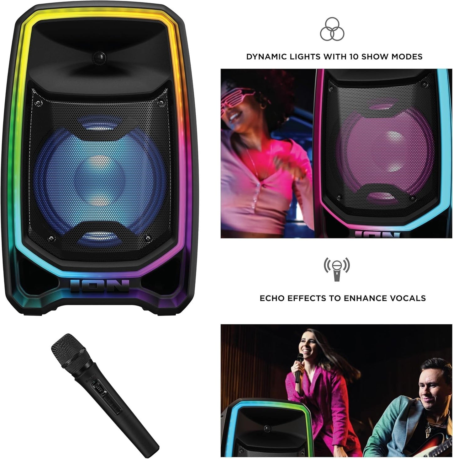 ION Total PA Freedom High-Power Speaker System with Wireless Microphone 650-Watt