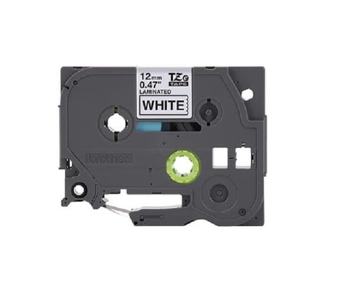 TZE231 Brother Black Print on White Laminated Tape Ptouch Label Maker