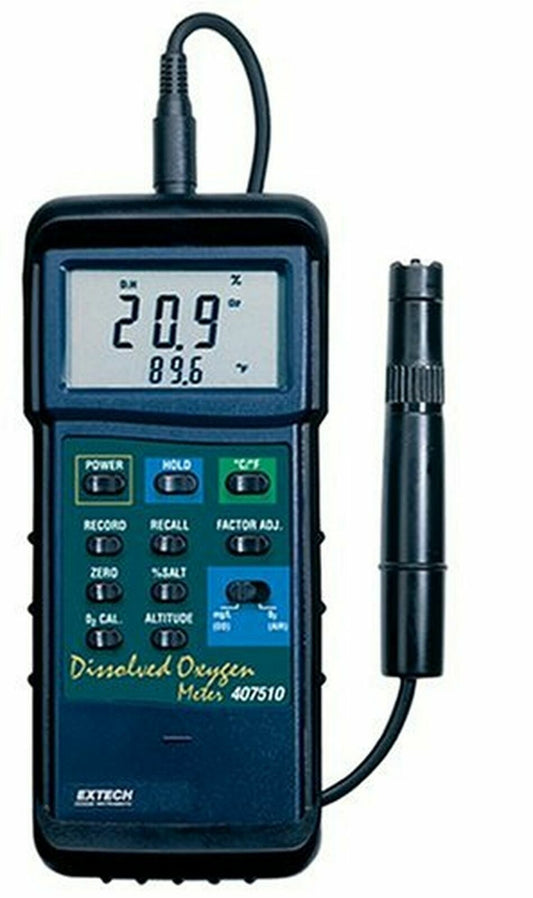 407510 Brand New Extech Instruments Dissolved Oxygen Meter Heavy Duty