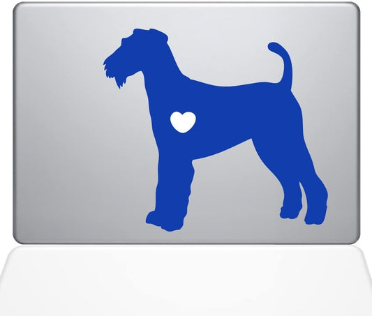 Decal Guru I Love My Airedale Terrier Decal Vinyl Sticker 15 MacBook Pro