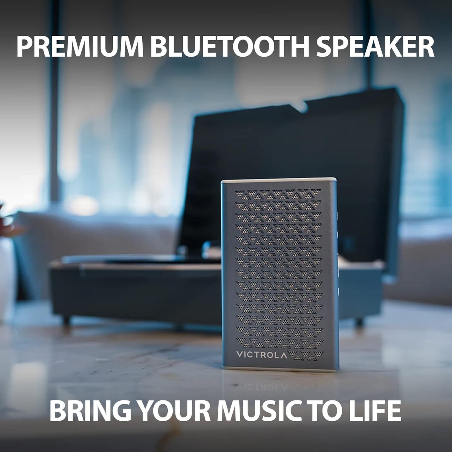 Victrola Music Edition 1 Portable Bluetooth Speaker Silver