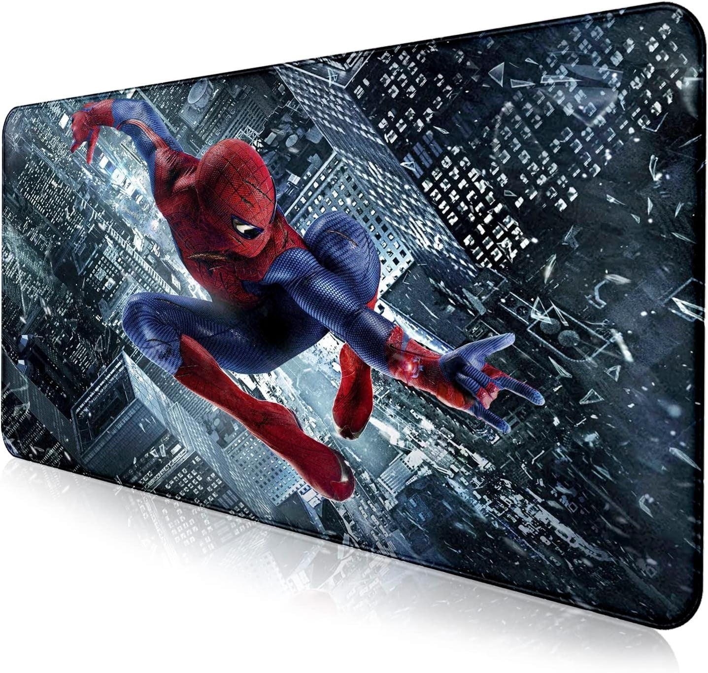 Large Anime Gaming Mouse Pad 35"x15" Non-Slip Mat w/ Stitched Edge Desk Pad