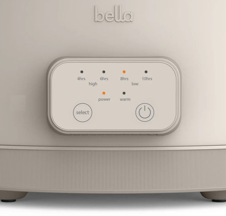 Bella Slow Cooker Set- 6qt Programmable up to 10 hrs, Low, High, Warm Control