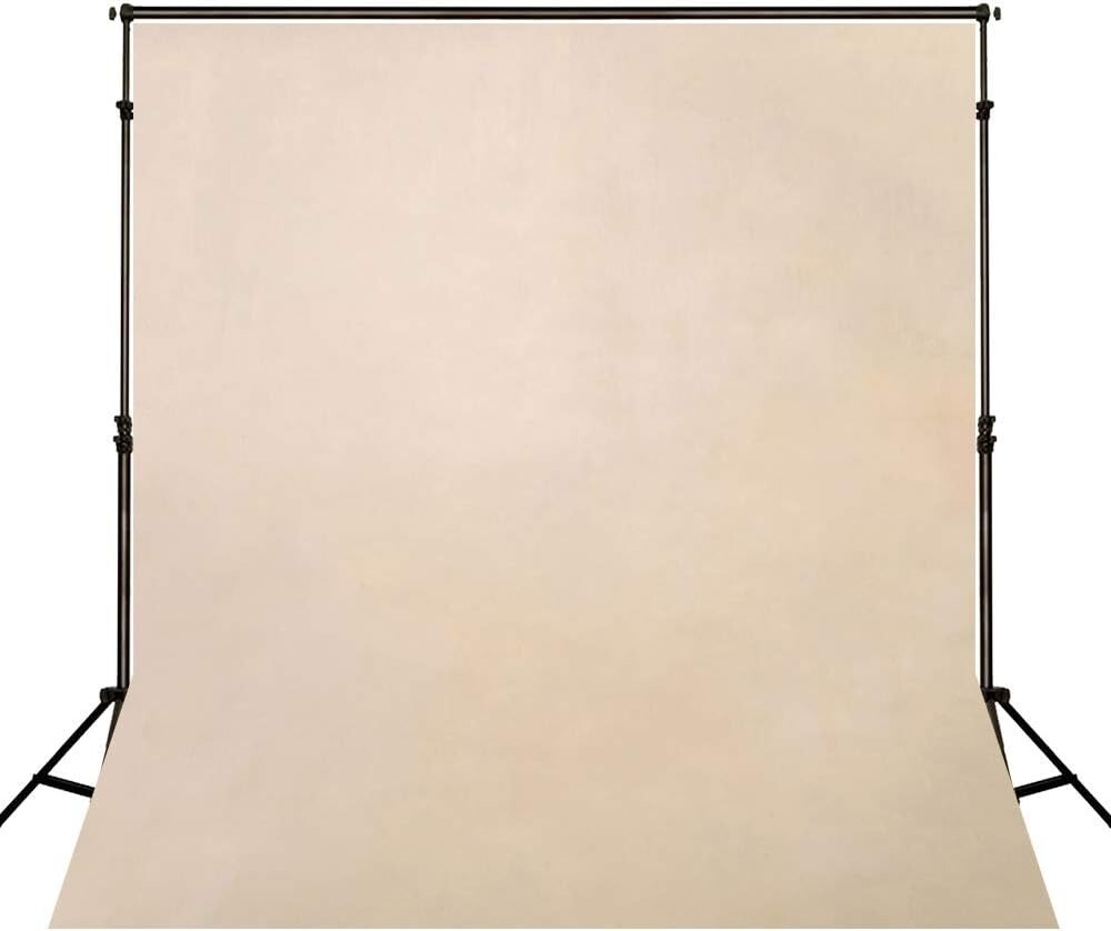 5x7ft Light Beige w Pink Portrait Photo Backdrop Nude Background Photo Booth