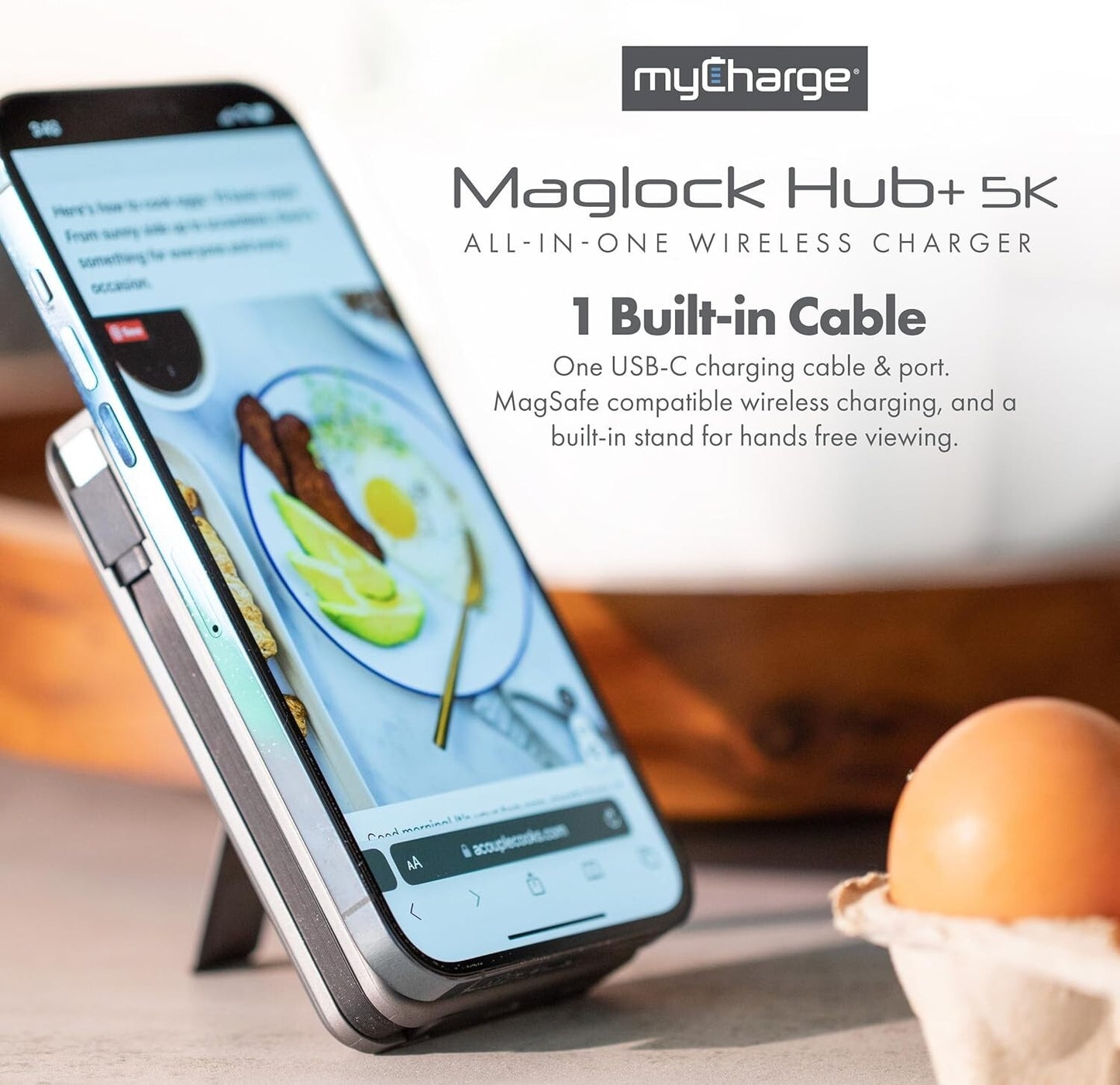 OEM myCharge Portable Wireless Allinone Charger iPhone MagLock Hub 5000mAh