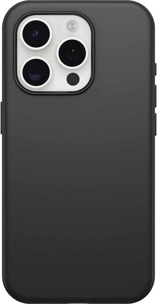 iPhone 15 Pro Symmetry Case – Black, Slim, Wireless Charging, Raised Edges