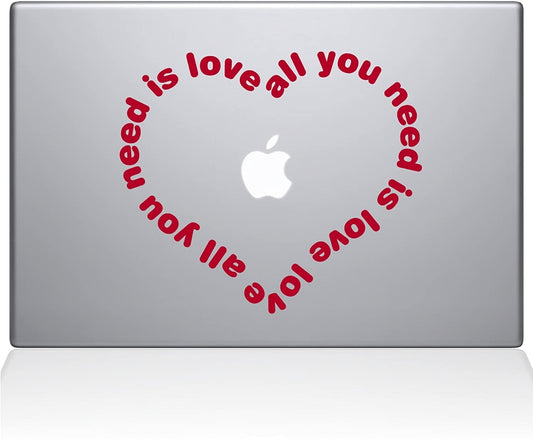 Decal Guru All You Need is Love Heart MacBook Decal Vinyl Sticker 11