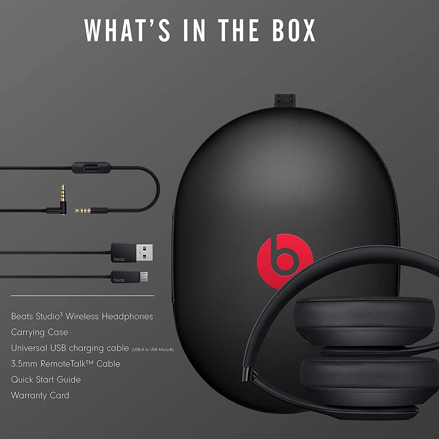Beats Studio3 Wireless Noise Cancelling Over-Ear Headphones Apple W1 Headphones