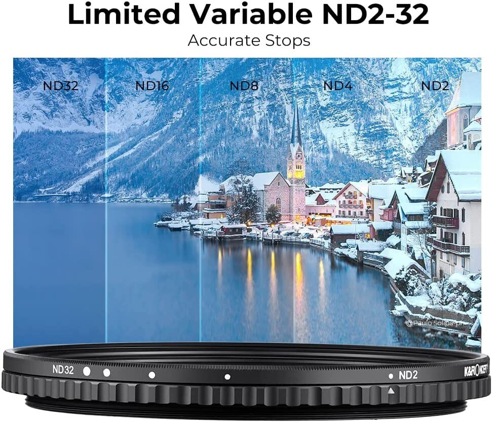 ND2 ND32 KF Concept 82mm Fader ND Filter Neutral Density Variable Filter to
