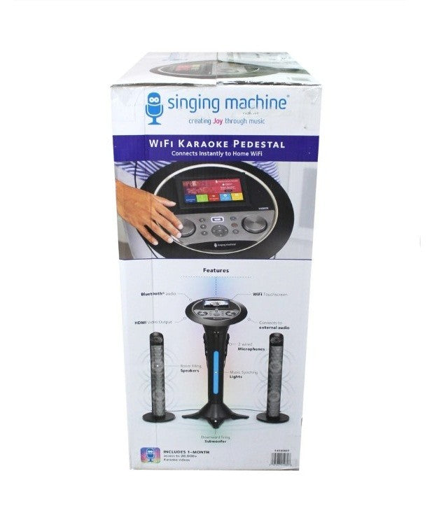 The singing machine ISM1080 Premium WiFi Bluetooth Karaoke Audio System w/ Mic