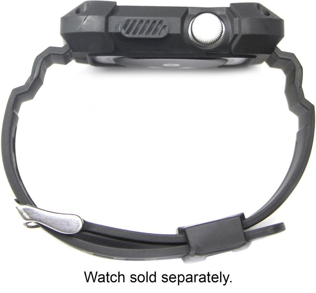 WERB04201 Rugged Strap Band Bumper Apple Watch 42mm Black