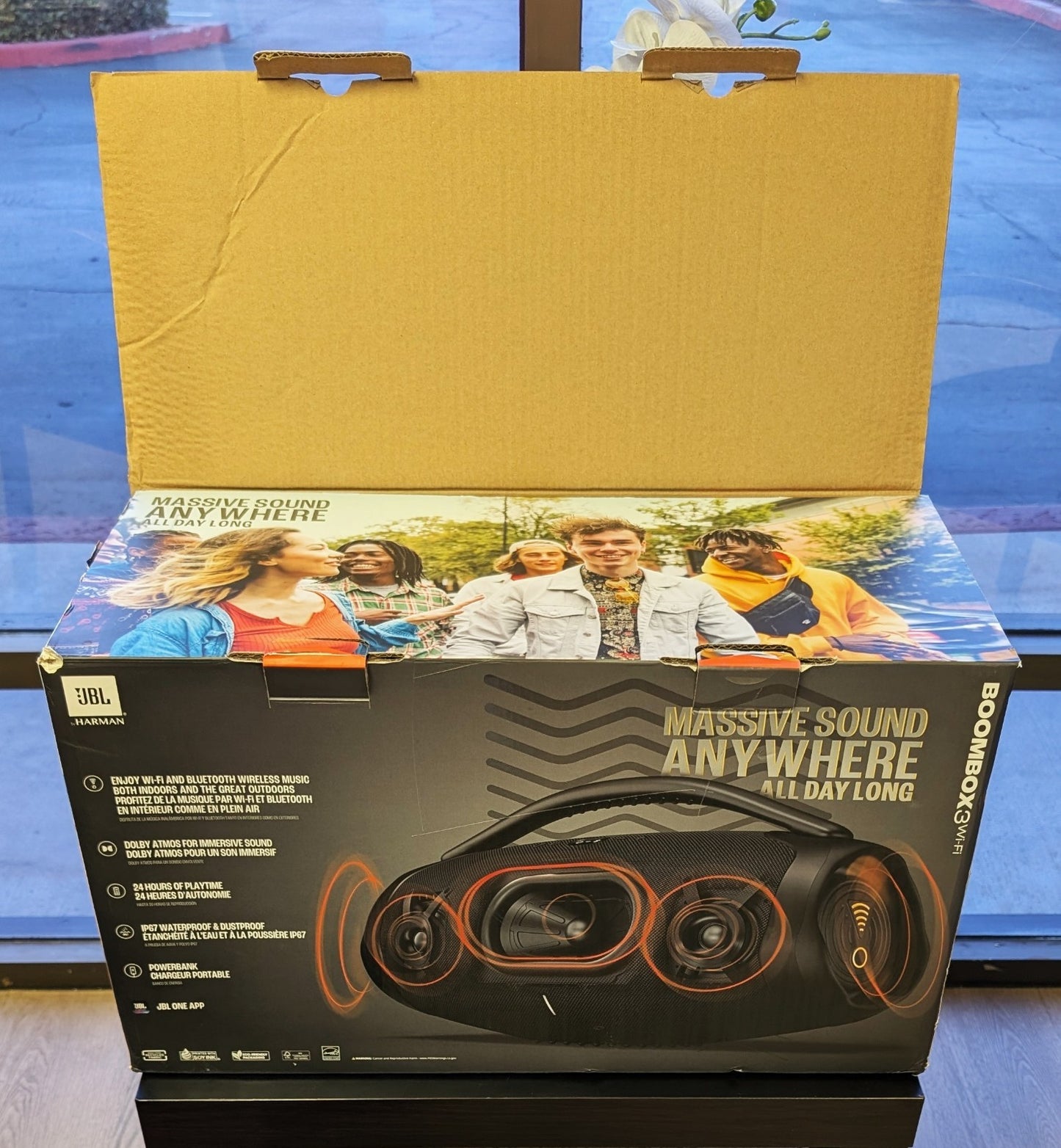 JBL Boombox 3 WiFi Portable Bluetooth Speaker Powerful Sound Monstrous Bass