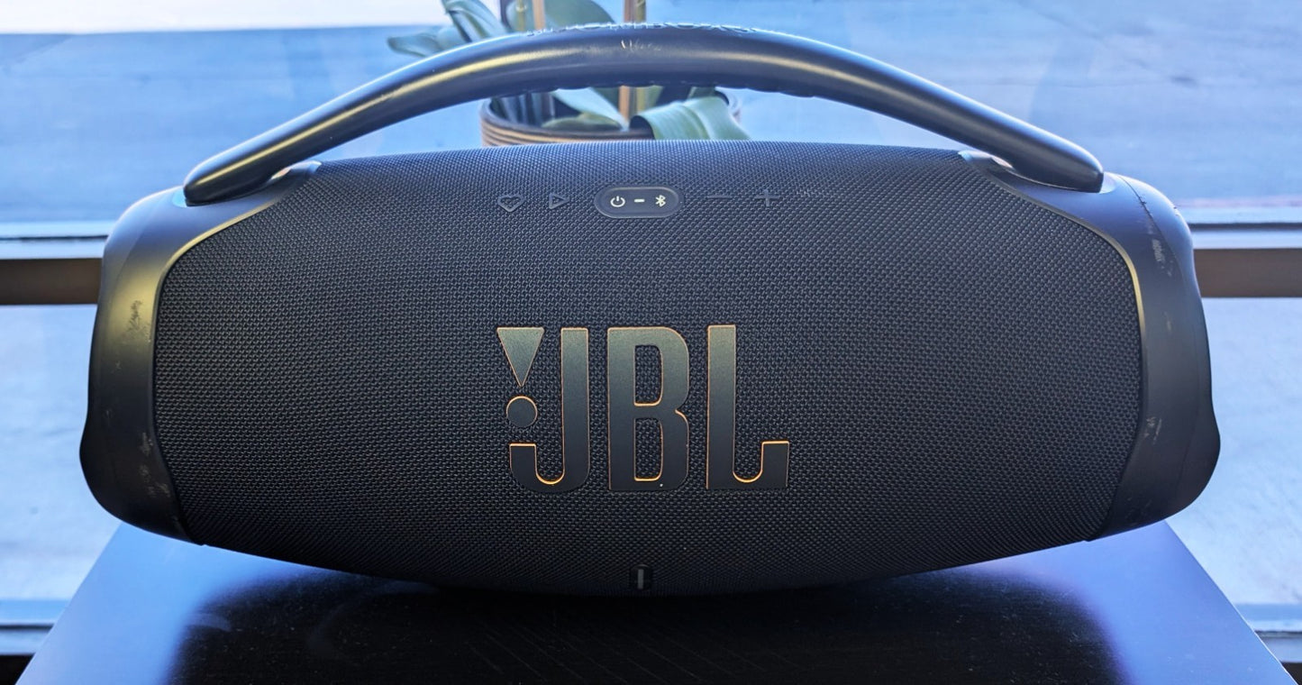 JBL Boombox 3 Wi‑Fi Bluetooth Speaker Portable Wireless Waterproof – Black