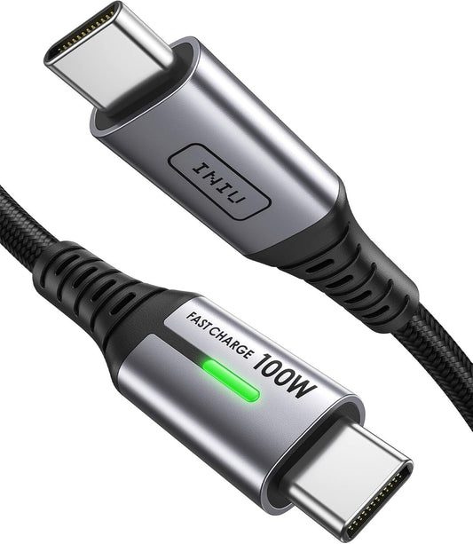 Samsung INIU USB C Cable 1ftFast ChargeriPhone 15 Pro Max Galaxy Black