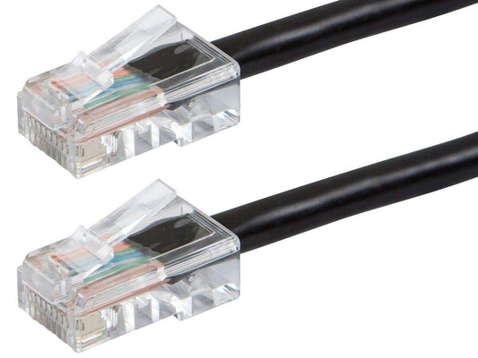 RJ45 Monoprice Cat6 Ethernet Patch Cable 1 Ft Black Network Internet Cord