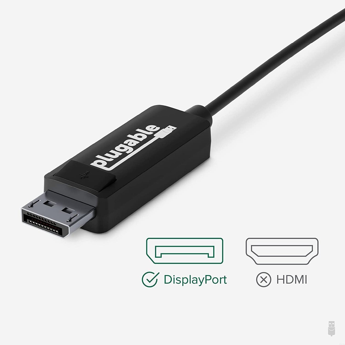 USB USB Plugable C to DisplayPort Cable 6 feet 18mUp to 4K 60Hz C DisplayP
