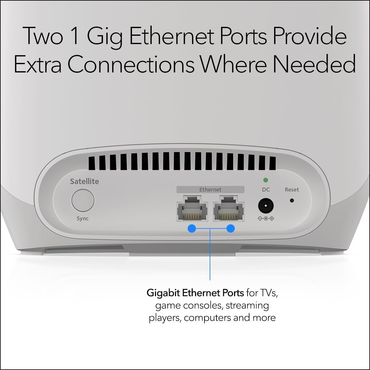 NETGEAR RBS760 Orbi Whole Home TriBand Mesh WiFi 6 Addon Satellite