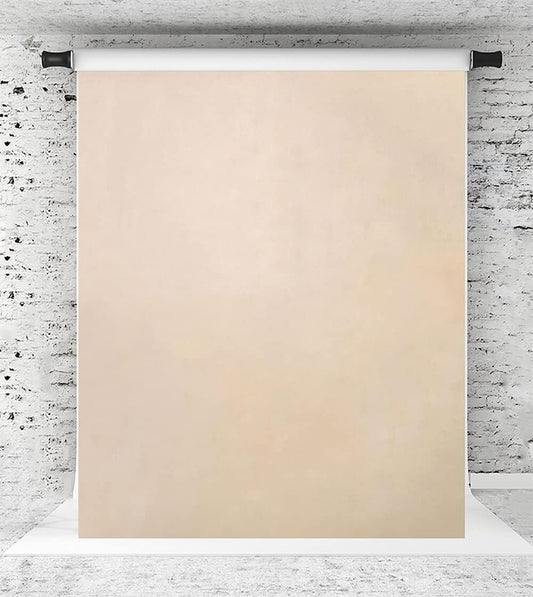 5x7ft Light Beige w Pink Portrait Photo Backdrop Nude Background Photo Booth