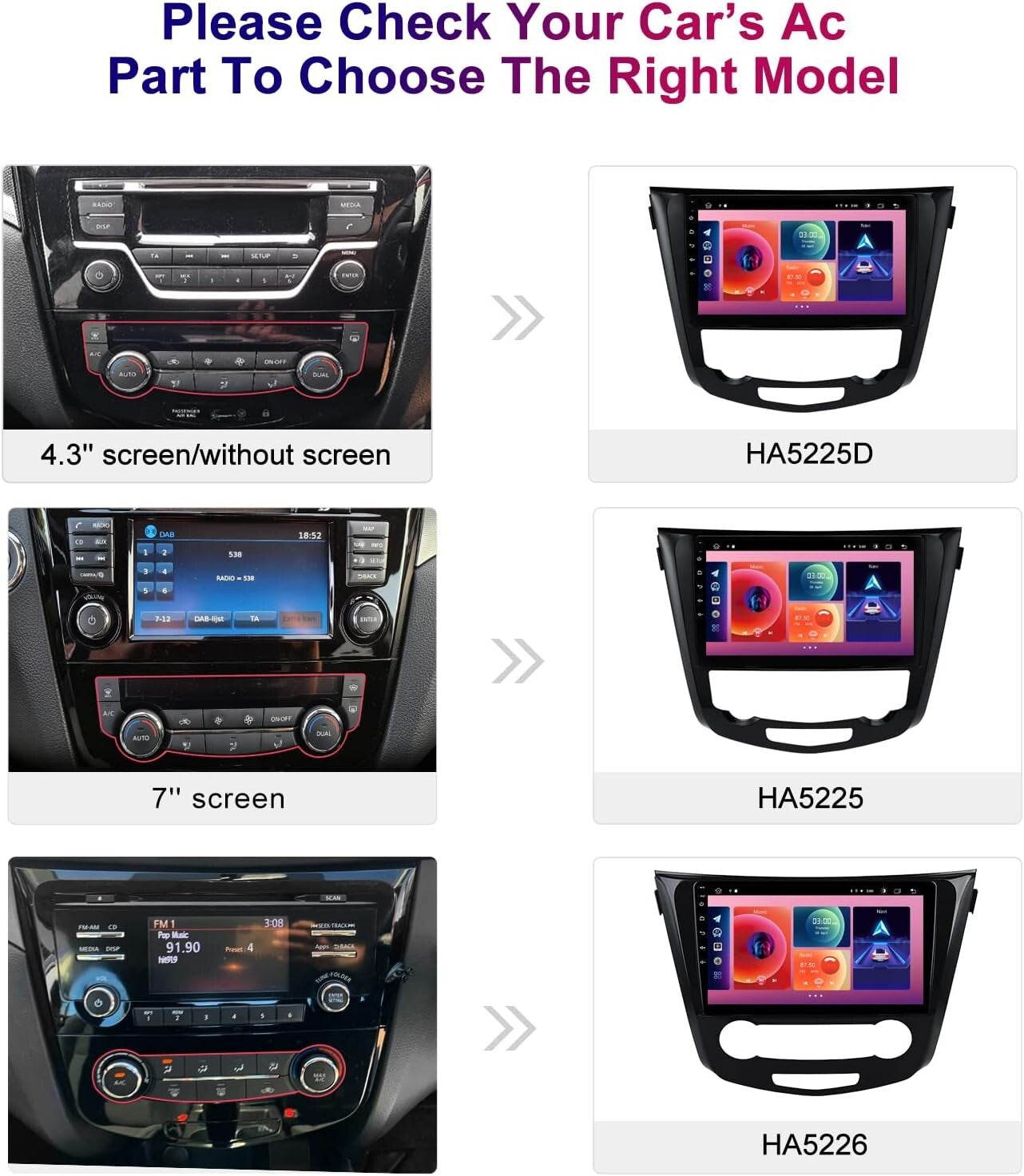 Roadanvi HD 102 8G Android Car Stereo Carplay Android BT Touch Screen