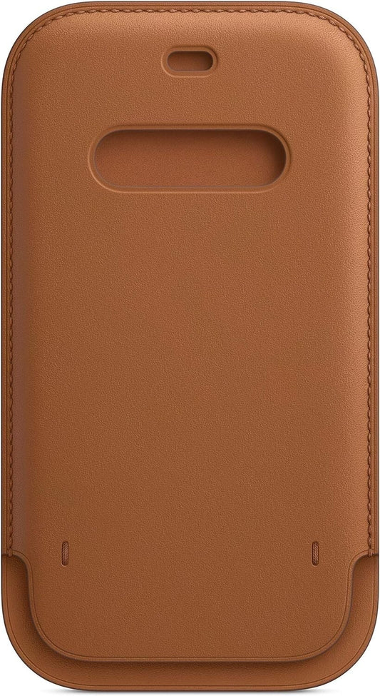 MHYC3ZM Apple Leather Sleeve MagSafe iPhone 12 12 Pro Saddle Brown A