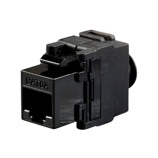 RJ-45 FTP Monoprice Cat6A Keystone Black Toolless Degree Die Cast