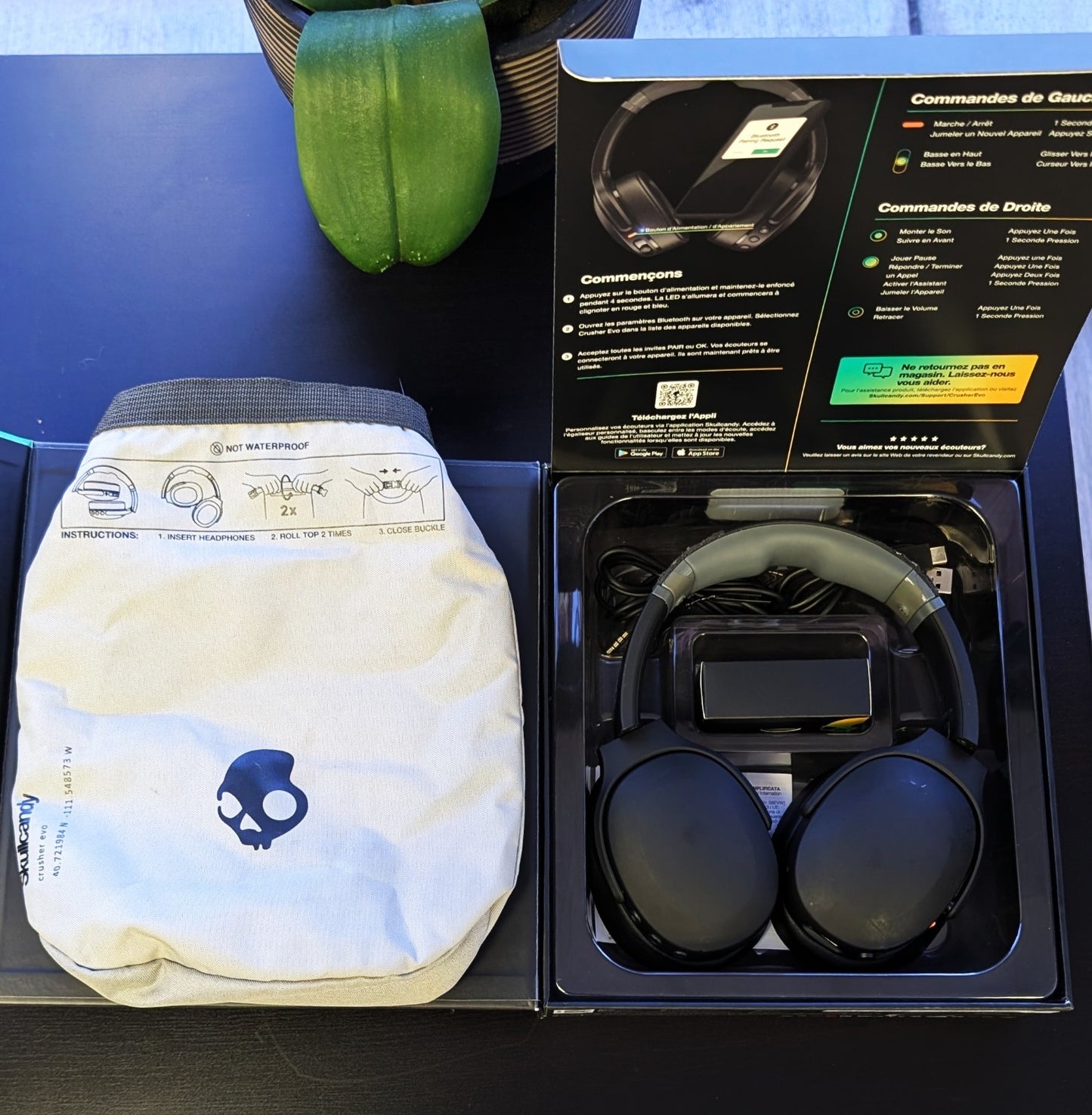 Skullcandy Crusher Evo Over-Ear Wireless Headphones with Sensory Bass with Charg