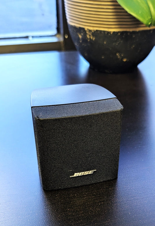 Single Bose Cube Speakers Lifestyle Acoustimass Surround Sound Black