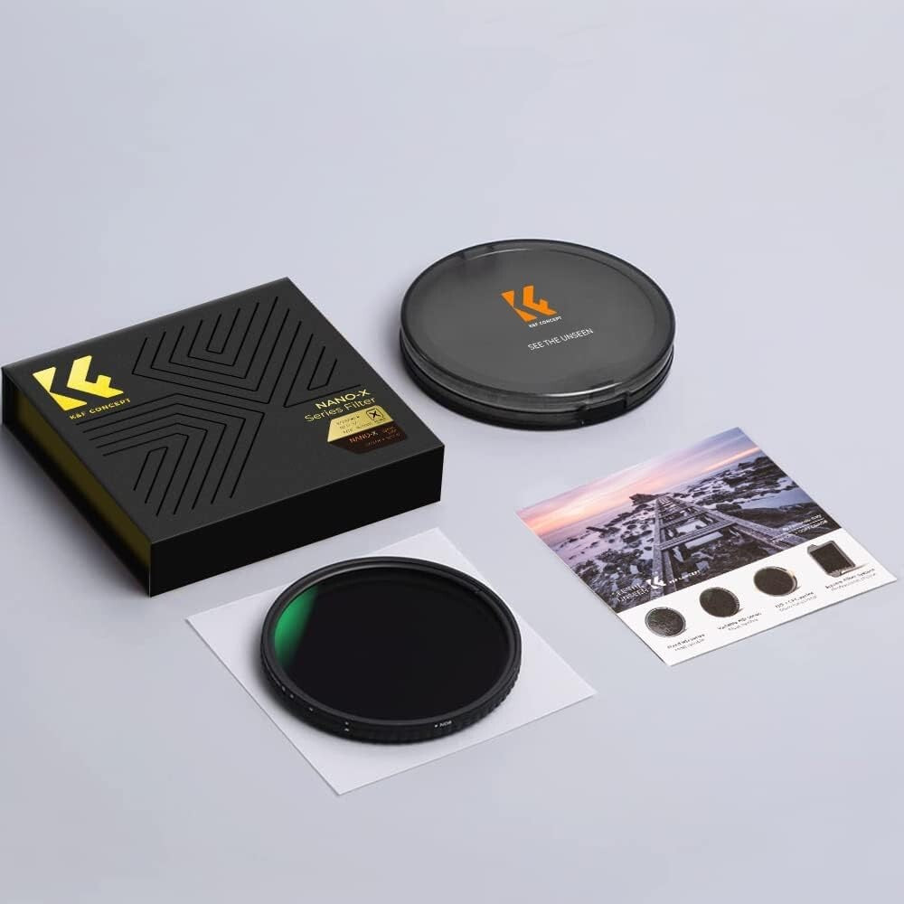 ND2 ND32 KF Concept 82mm Fader ND Filter Neutral Density Variable Filter to