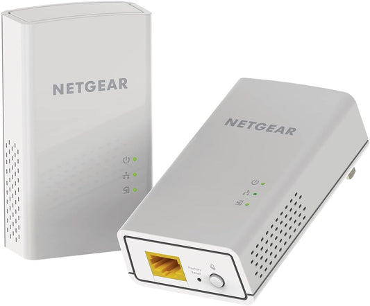 NETGEAR 1000 Powerline adapter Kit Mbps Wallplug 1 Gigabit Ethernet Ports