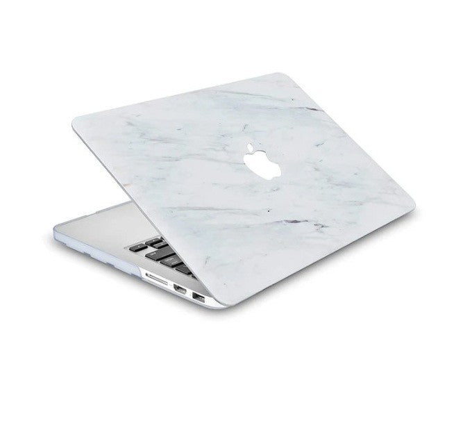LuvCase MacBook Pro 13" A1278 Case – 5-in-1 White Marble Set w/ Sleeve & Cover