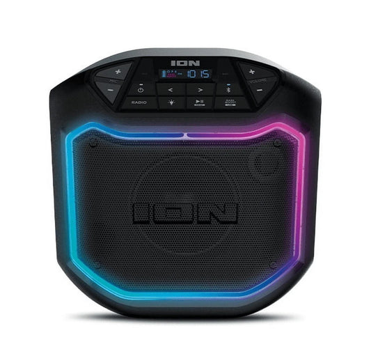 ION Game Day Party Bluetooth Speaker – Portable, LED Lights, Black, iPA127