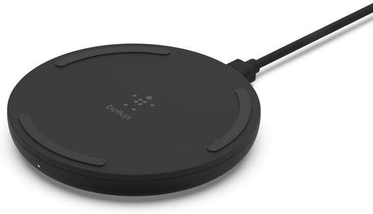 10W -BALCK Belkin BoostCharge Fast Wireless Charger PadWall Adapter Not Include