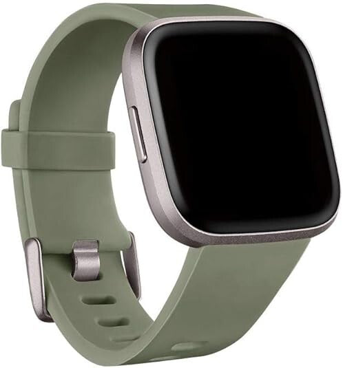 Fitbit Versa Family Accessory Band Official Fitbit Product ClassicLargeOlive