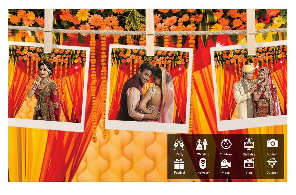 AOFOTO 10x8ft Macrame Wedding Backdrop Indian Marriage Decoration Red Curtain