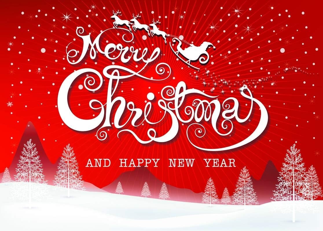 7x5ft Merry Christmas Backdrops Photography Snowflake Microfiber Happy New Year