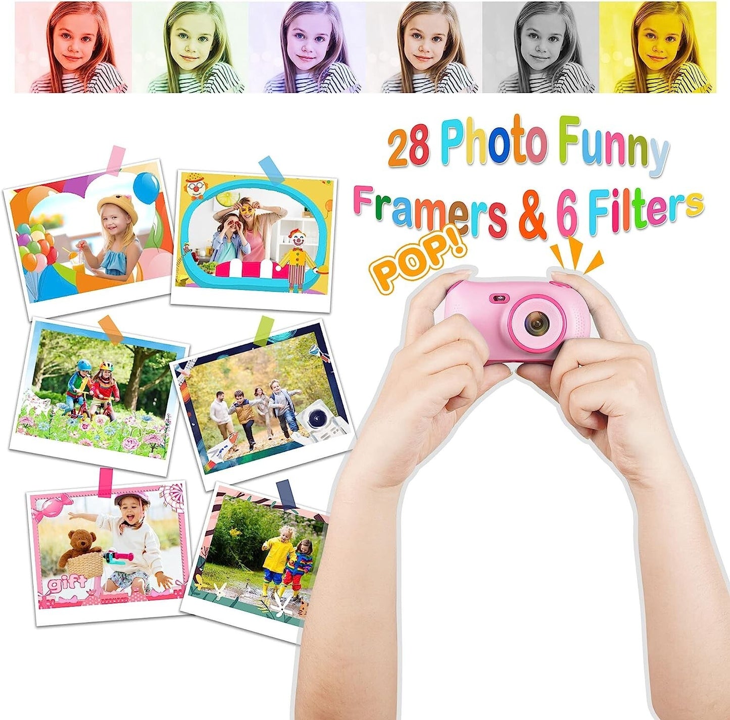 WSNDD 4-9 Kids Camera Toddler Camera 4 5 6 7 8 9 Year Old Girl Gifts Year