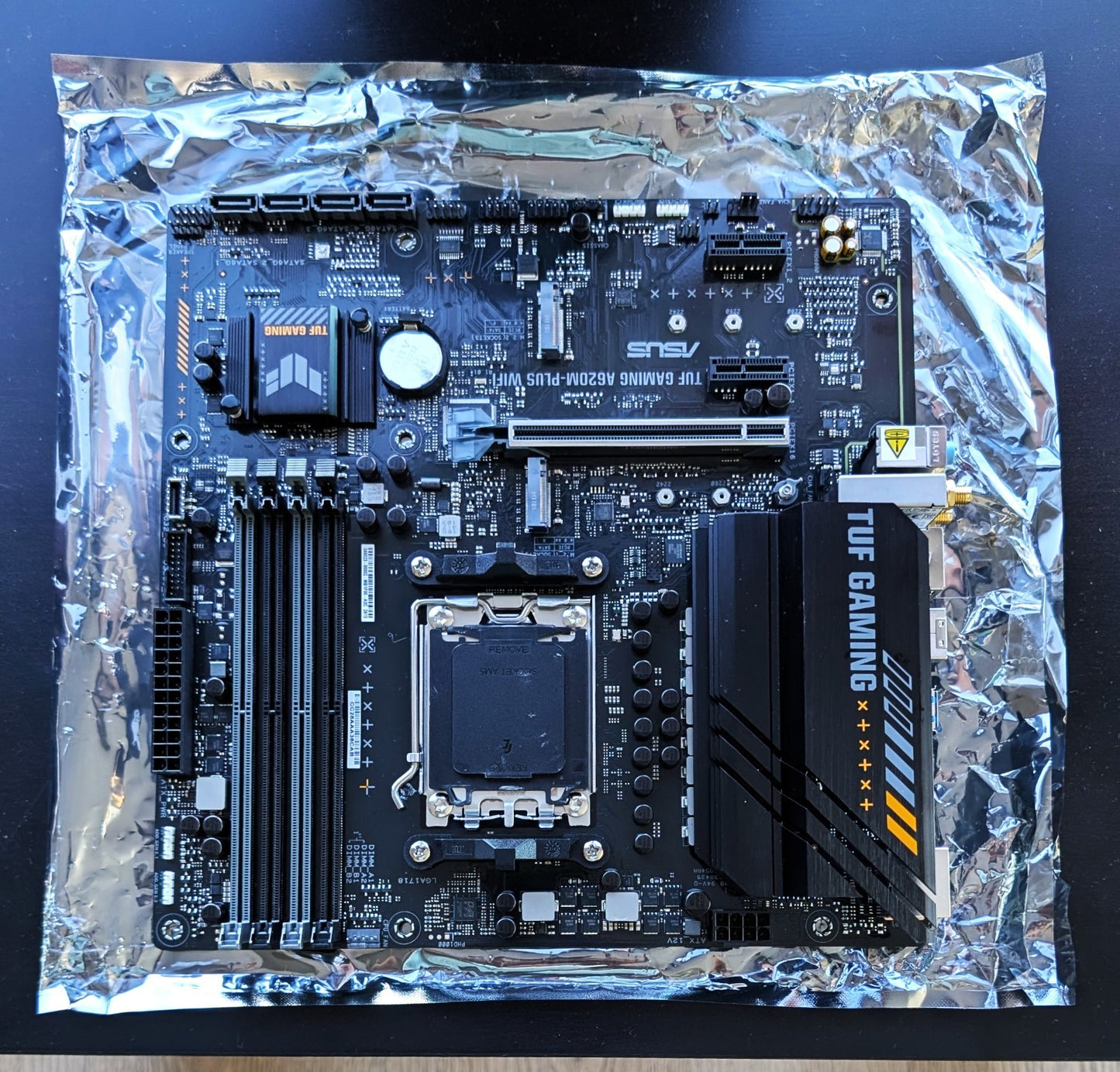 ASUS TUF A620M-PLUS WiFi AM5 mATX Motherboard – DDR5, M.2, Wi-Fi 6, HDMI