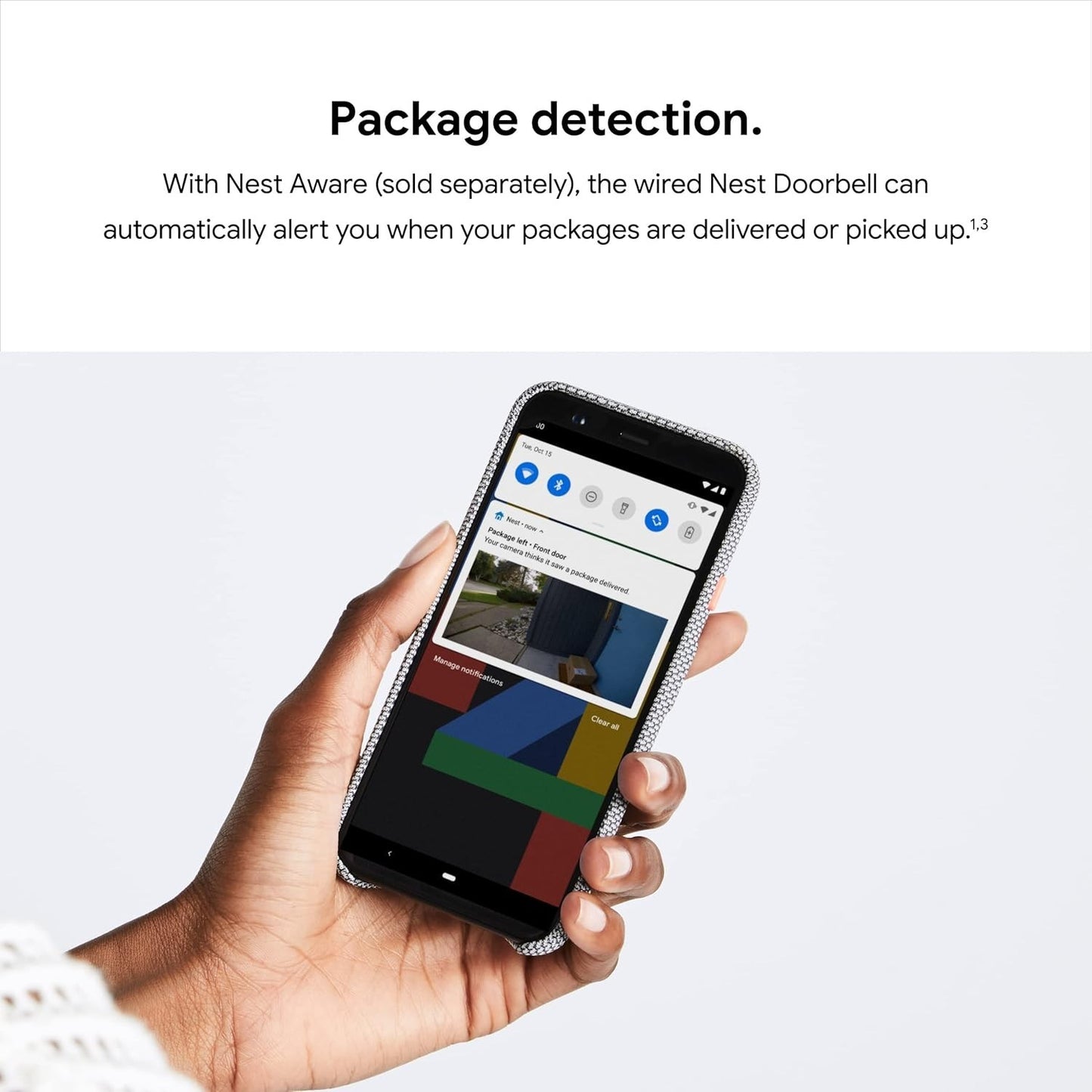Google Nest Hello Wired Doorbell – Smart HD Cam w/ Night Vision & 2-Way Audio