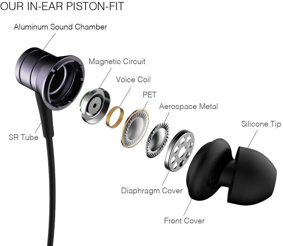 E1009 1MORE Piston Fit In-Ear Headphones Microphone Black