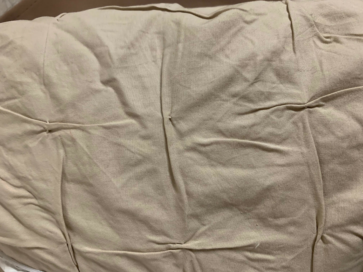 III 100 Bar Box Pleat Sunset Box Pleat Cotton Duvet Cover Taupe